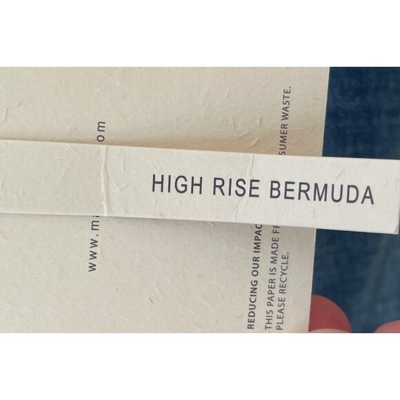 KanCan Womens Denim High Rise Bermuda Shorts Size 24 waist Distressed Frayed Hem - Picture 3 of 5